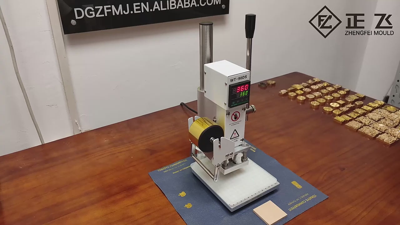 Hot Stamp Machine Custom DIY Logo Stamp Digital Manual Machine Hot Bronzing Gold Foil Stamp Machine For Leather