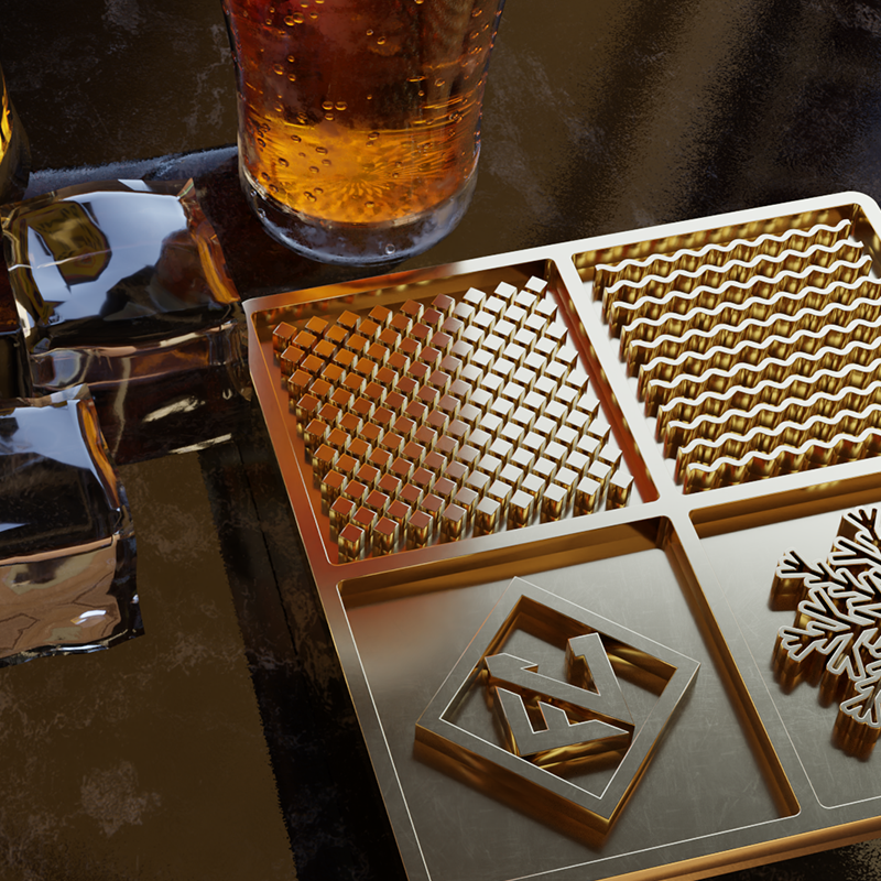 Bar Ice Stamp Brass Ice Plate Ice Mold Branding DIY