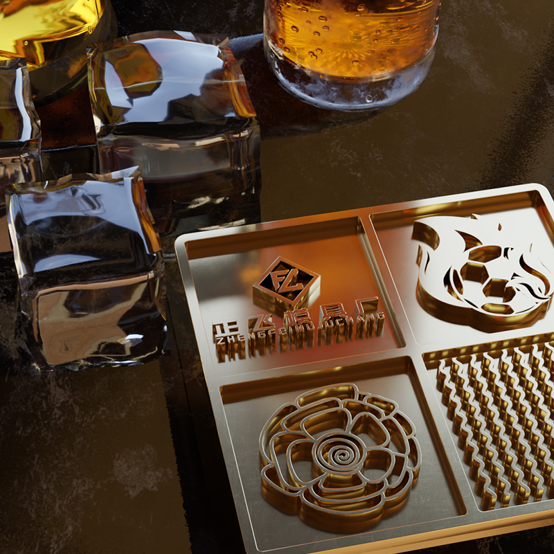 Bar Ice Stamp Brass Ice Plate Ice Mold Branding DIY