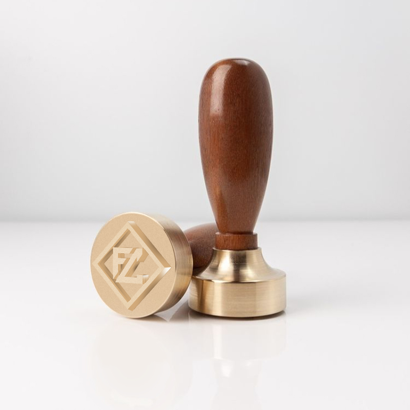 Ice Cube Stamp Wooden Seal Stamp Ice Stamp Brass Stamp Head with