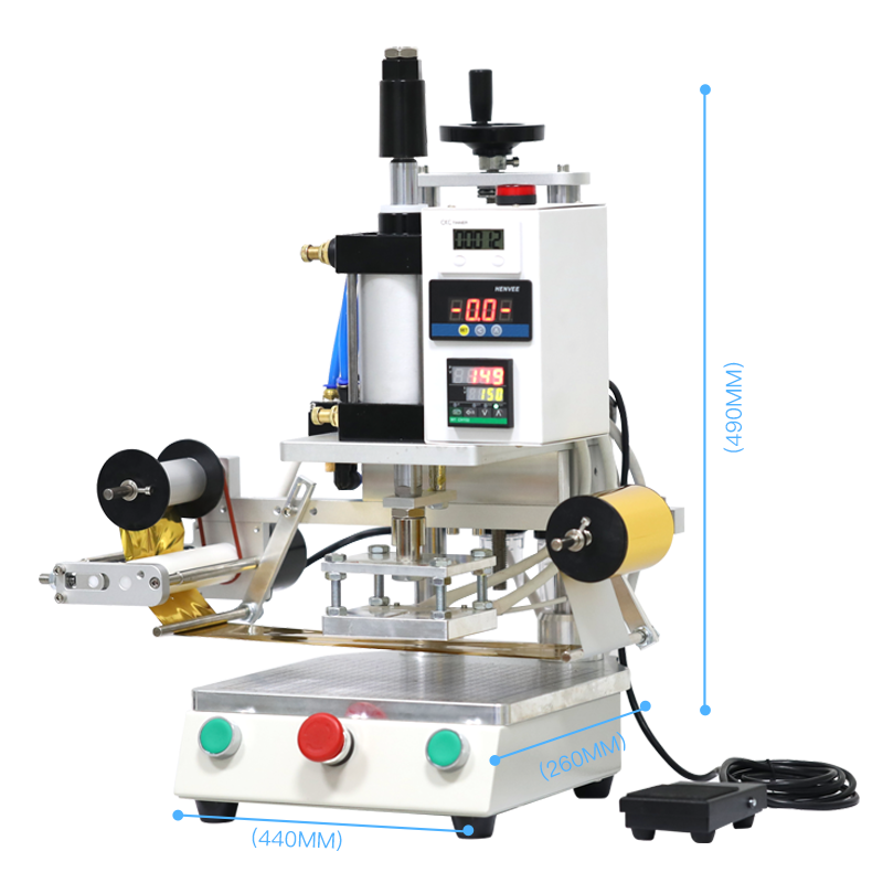 ZHENGFEI QS-101 Pneumatic Digital Hot Foil Stamping Machine
