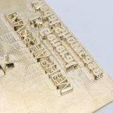 ZHENGFEI Brass Embossing Plate